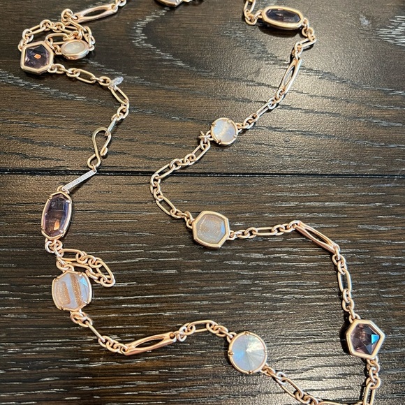 Kendra Scott Natalia Rose Gold Necklace - Picture 11 of 11